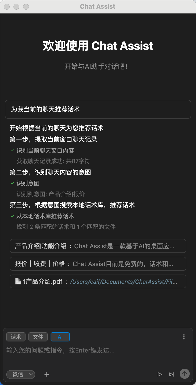 Chat Assist 应用预览